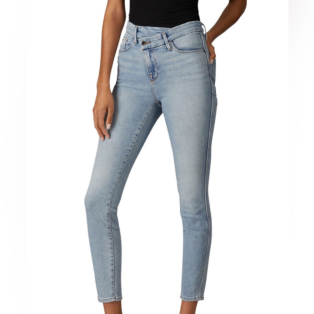 Good American Good Curve Skinny Crossover Jeans